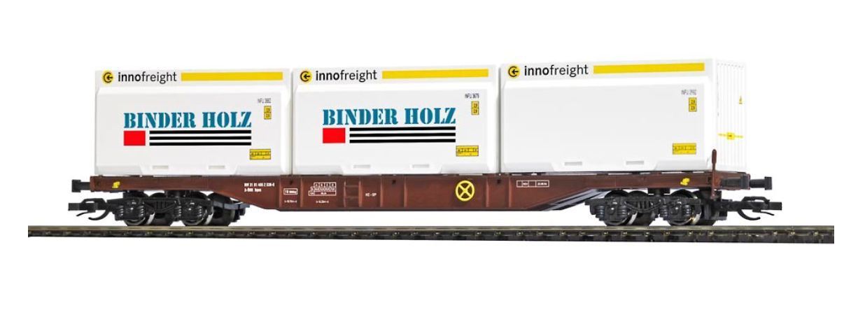 Busch TT Holzschnitzel Containerwagen 31140