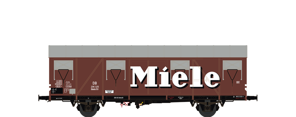 Brawa HO Güterwagen Glmhs 50 DB Miele 47285