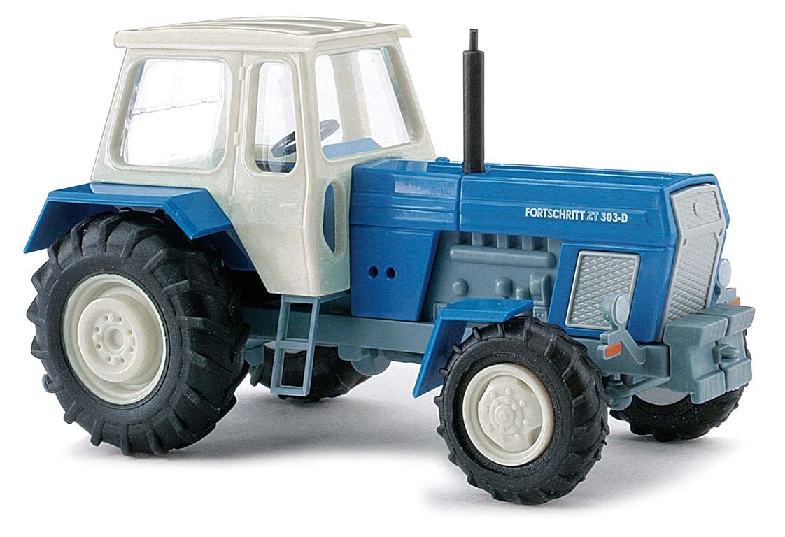 Busch HO Traktor Fortschritt ZT303-D Blau 42847