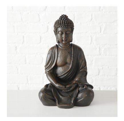 Boltze Figur Buddha H30 cm braun 2445900