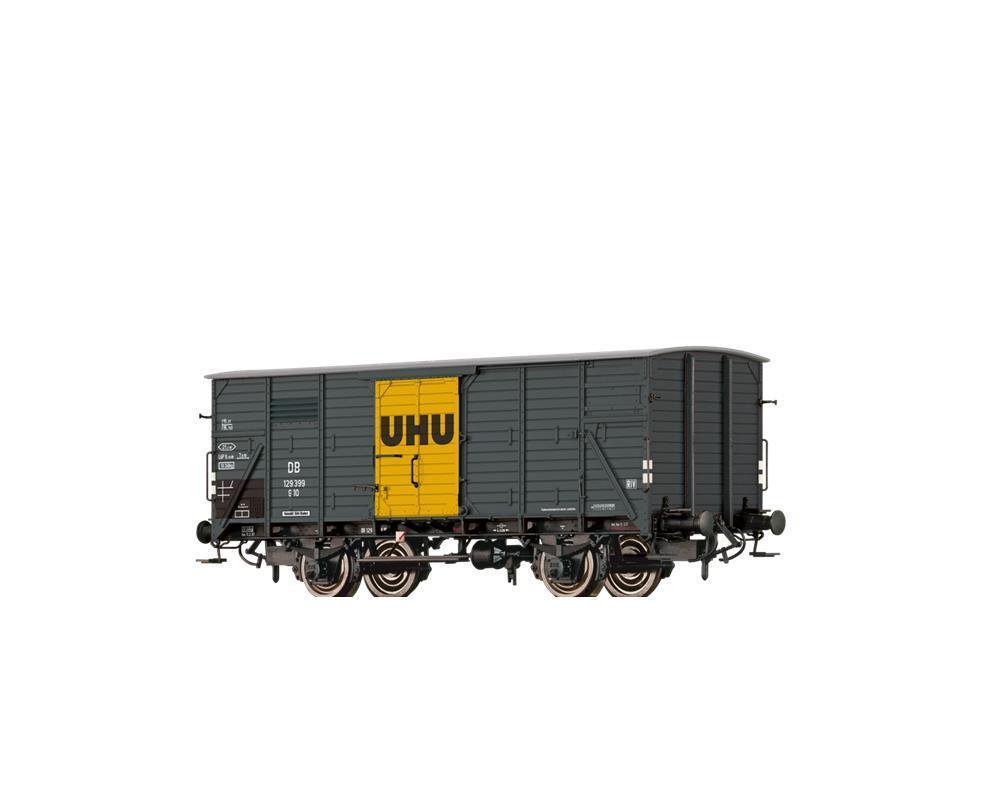 Brawa HO Gedeckter Güterwagen UHU G10 49739