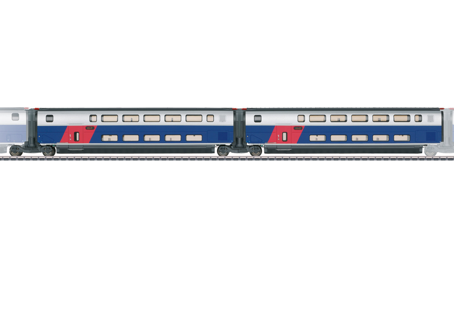 Märklin HO Ergänzungswagen-Set 1 TGV Duplex 43423
